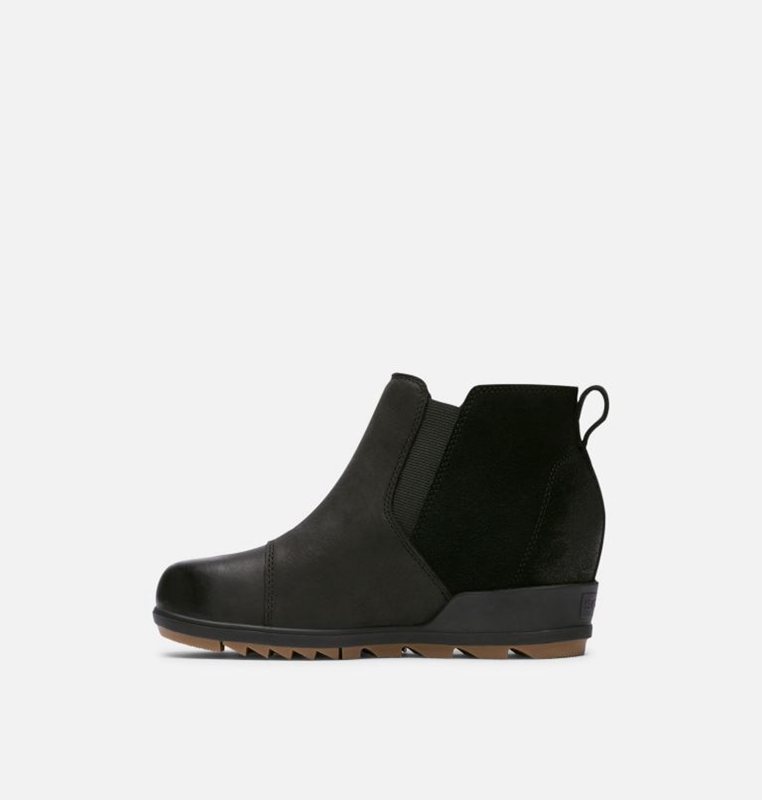 Sorel Dam Wedges Svarta - Evie™ Pull-On Bootie - XHT-812456